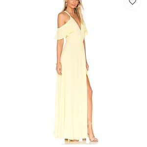 Privacy Please Yellow Acme Wrap Dress